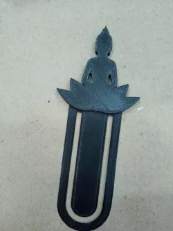 Buddha Meditating Lotus Flower Bookmark