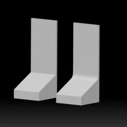 Bust Plinths with Back