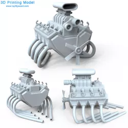 Car Engine 8 Cylinders