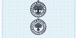 Celtic Tree of Life, Sacred Tree, Rune Elder Futhark symbols Talisman, amulet, medallion, keychain PACK OF 2 PCS