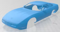 Chevrolet Corvette 1996 Printable Body Car