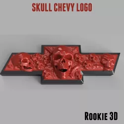 Chevrolet Skull Emblem - Logo