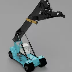 container reach stacker HO scale 1:87