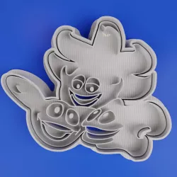 Cookie cutter Ato, Kaz and Nik mascot World Cup 2002 (Korea and Japan)
