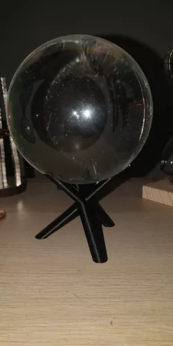 Crystal ball holder