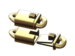 Cuban link ends box clasp 3D print model