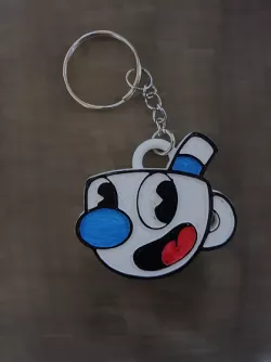 Cuphead Mugman Keychain