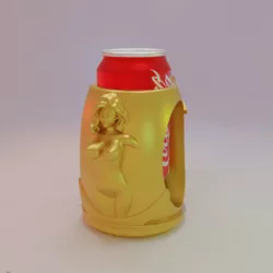 Cute Girl Beer Stein Can Holder