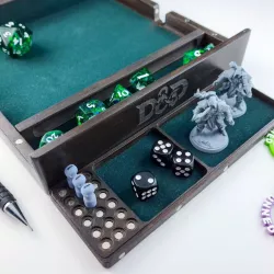 D&D Magnetic Dice Tray Box