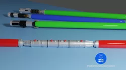 Darth Maul double balloon lightsaber hilt
