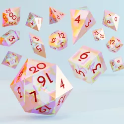 Dice Masters Set - 14 Shapes - Josefin Font - Supports Included