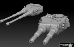 Double Barrelled Tiger Tank Turrets