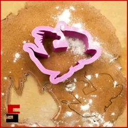 Dragon cookie cutter