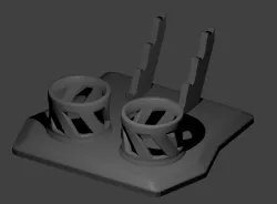 Dual dab carb stand with tool holder