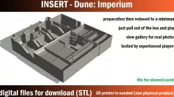Dune Imperium game insert / box organizer