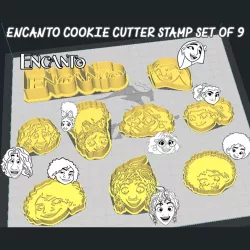 ENCANTO COOKIE CUTTER STAMP SET OF 9