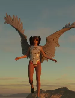 Fallen Angel with Base Sculpture Anime Angel Statue