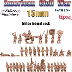 Federal militia - Epic History Battle of American Civil War -15mm scale