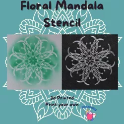 Floral Mandala Stencil