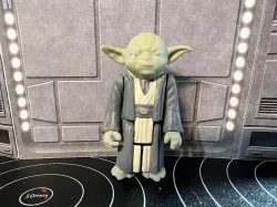 FORCE GHOST YODA VINTAGE CUSTOM STAR WARS ACTION FIGURE, KENNER 3.75", CUSTOM 1/18 JEDI FIGURE