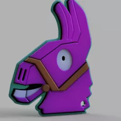 Fortnite Lama Keytag or tote bag tag