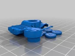 French Panhard 178B Armored Car - Easy Print