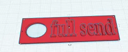 FULL SEND KEY CHAIN