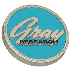 Gray Research 108 Tonearm logo badge