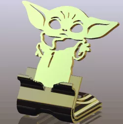 Grogu, Phone Holder For Desk, Personalized Phone Stand
