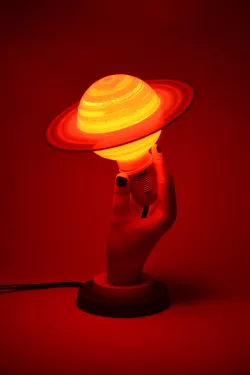 Hand Figure Saturn Night Lamp