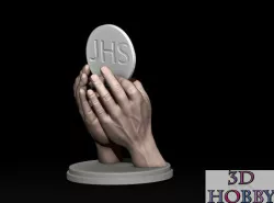 hands Eucharist model sculpture mani hand