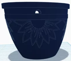 Hanging pot w/ drain hole