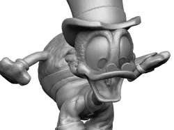 Happy Scrooge 3D printable STL, OBJ