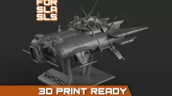 Immortal flying car for SLA and SLS printers 3D print model