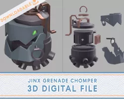 JINX grenade 3D FILE | cosplay accessory for Arcane League of Legends
