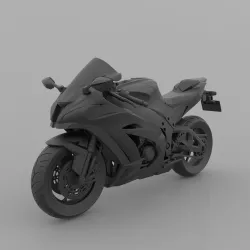 Kawasaki Ninja ZX-10R 1000 3D Printable Model STL File