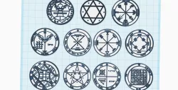 King Solomon Seals, Wisdom Sigils, Pentacles of Jupiter, Talisman Pendant, Seal of Solomon, Wheel of Life