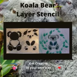 Koala Bear Layer Stencil