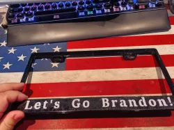 Let's Go Brandon License Plate frame