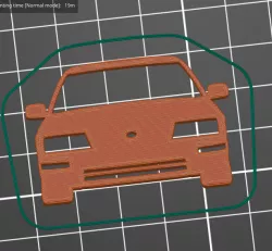 Lexus LS400 XF20 key silhouette