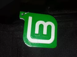 Linux Mint Logo - Keychain