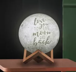 Lithophane moon Lamp (love you to the moon and back)