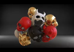 Little demonic skulls + bonus (siamese)