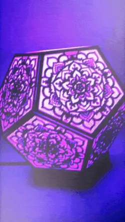 Mandala design lamp