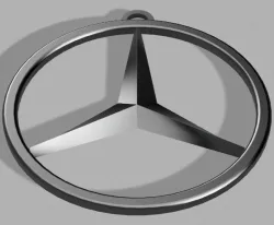 Mercedez-Benz logo key ring