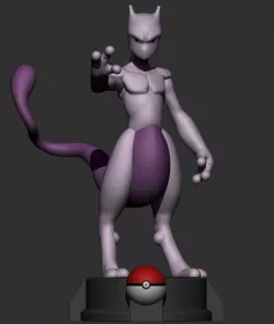 mewtwo pokemon statue