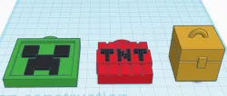 Minecraft keychain