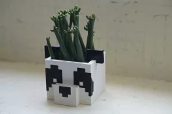 Minecraft Panda planter pot