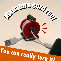 Miniature cord reel