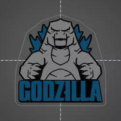 Multicolor keychain - Godzilla